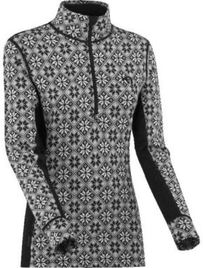 KARI TRAA ROSE H/Z Dámske merino tričko, čierna, veľkosť