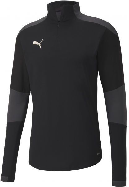 Puma TEAM FINAL 21 TRAINING 14 ZIP TOP Pánske športové tričko, čierna, veľkosť