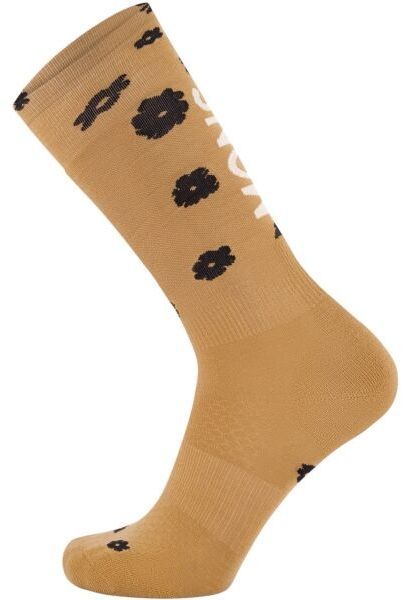 MONS ROYALE ATLAS Dámske lyžiarske ponožky, hnedá, veľkosť