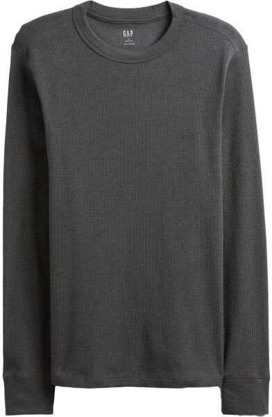 GAP V-WAFFLE CREW Pánske tričko, tmavo sivá, veľkosť