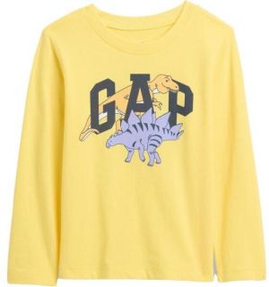 GAP V-AUG BF LS GR T Detské tričko, žltá, veľkosť 4Y