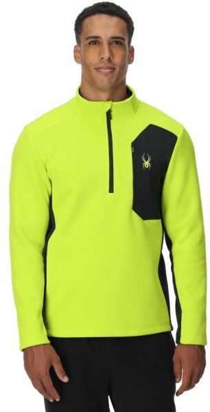 Spyder BANDIT 1/2 ZIP Pánsky funkčný sveter, reflexný neón, veľkosť