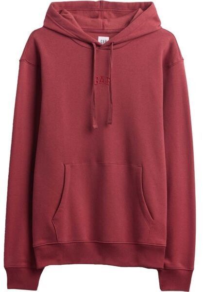 GAP V-FRCH TONAL MINI LOGO RELAXED PO HD Pánska mikina s kapucňou, červená, veľkosť
