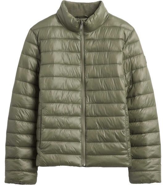 GAP V-FRCH LOGO LW PUFFER JKT Dámska prešívaná bunda, zelená, veľkosť
