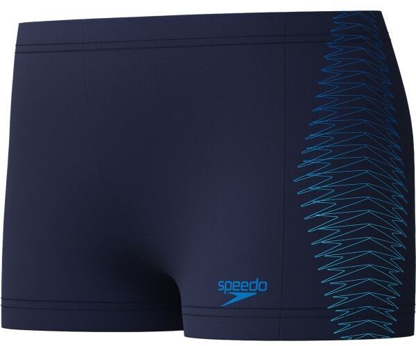 Speedo PLASTISOL PLCEMENT Chlapčenské športové plavky, tmavo modrá, veľkosť 9-10Y