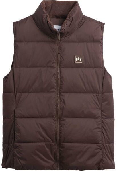GAP V-FRCH LOGO LW PUFFER Dámska vesta, hnedá, veľkosť