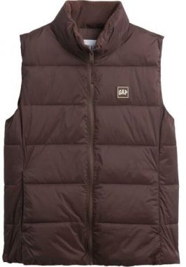 GAP V-FRCH LOGO LW PUFFER Dámska vesta, hnedá, veľkosť