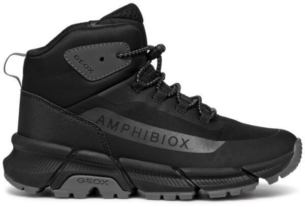 Geox J FLEXYPER PLUS B ABX A Chlapčenská členková obuv, čierna, veľkosť