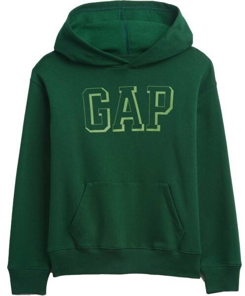 GAP V-FRCH LOGO PO - DROPSHADOW Chlapčenská mikina, tmavo zelená, veľkosť