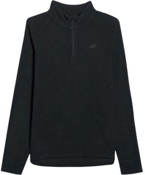 4F FLEECE UNDERWEAR Pánska mikina, čierna, veľkosť