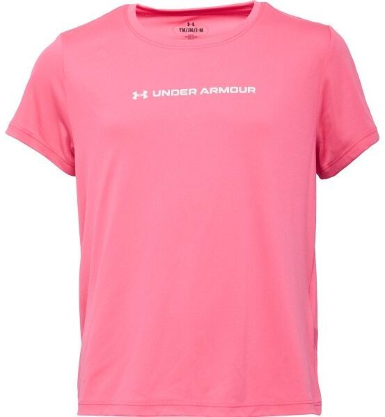 Under Armour TECH WORDMARK GRAPHIC Dievčenské tričko, ružová, veľkosť S
