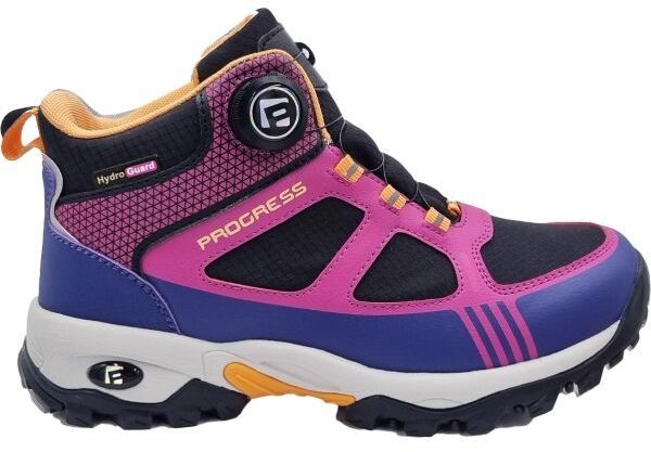 PROGRESS TREK MID WP Juniorská obuv s membránou, čierna, veľkosť