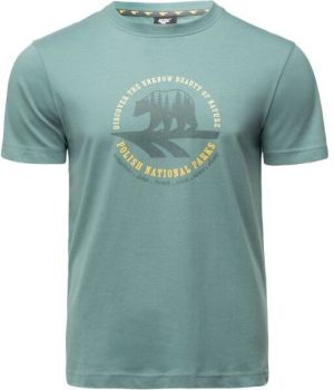 Hi-Tec HORAL Pánske bavlnené tričko, zelená, veľkosť