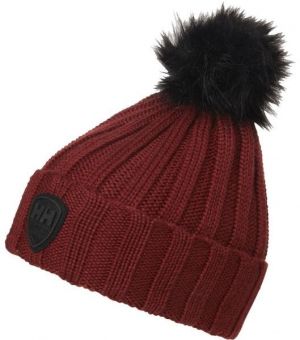 Helly Hansen W LIMELIGHT BEANIE Pletená čiapka s brmbolcom, vínová, veľkosť UNI