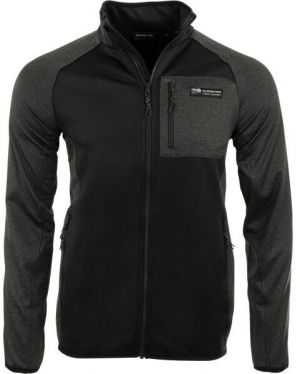 ALPINE PRO MUSAD Pánska outdoorová mikina, čierna, veľkosť