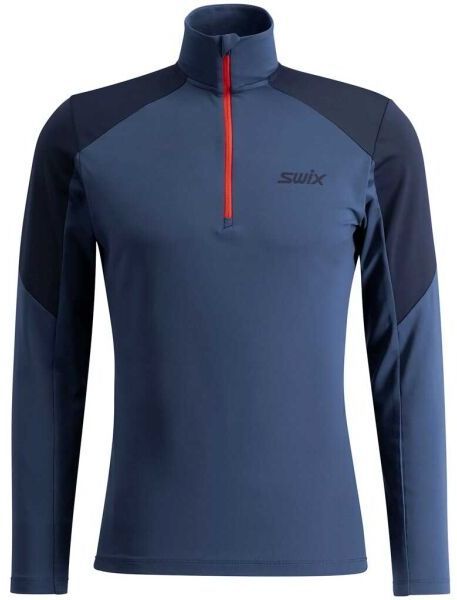Swix INFINITY LIGHT HALF ZIP M Pánska funkčná mikina, modrá, veľkosť