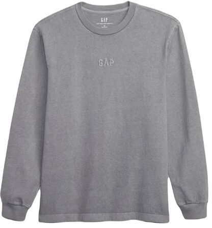 GAP LS LOGO Pánske tričko, sivá, veľkosť