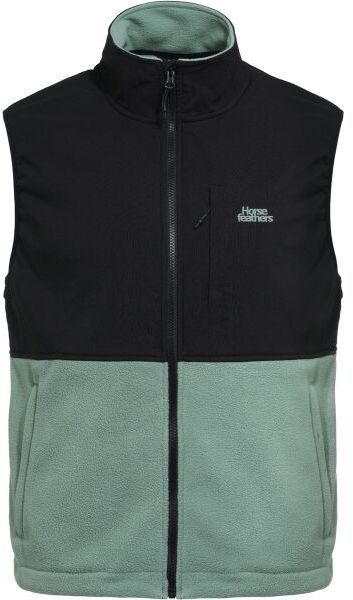 Horsefeathers DUVAL FLEECE VEST Pánska flísová vesta, čierna, veľkosť