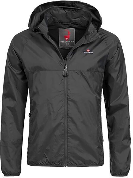 HOHENHORN RIGI Pánska vetrovka, čierna, veľkosť 4XL