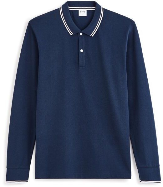 CELIO DECOLML Pánske polotričko, tmavo modrá, veľkosť