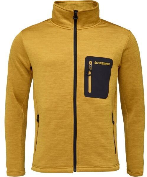 FUNDANGO REVOLUTION POWERSTRETCH JACKET Pánska flísová mikina, žltá, veľkosť