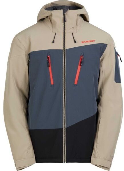 FUNDANGO PRIVET ALLMOUNTAIN JACKET Pánska lyžiarska bunda, béžová, veľkosť
