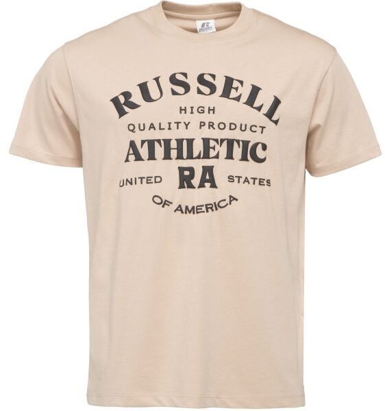 Russell Athletic T-SHIRT Pánske tričko, béžová, veľkosť