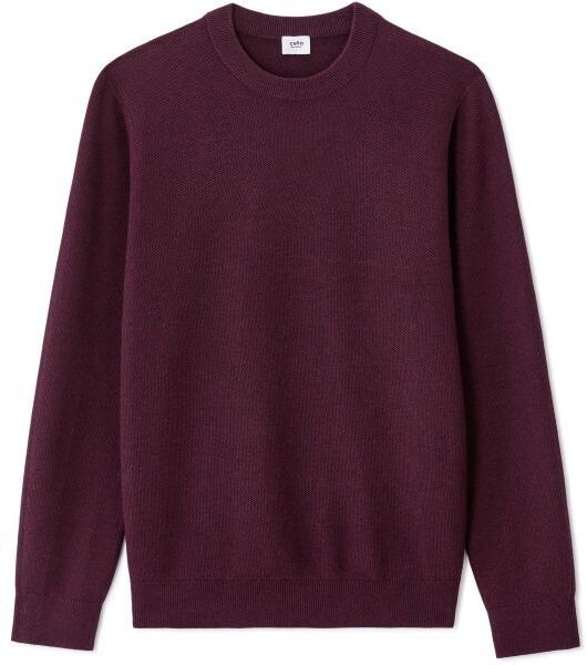 CELIO BEPIC Pánsky sveter, vínová, veľkosť