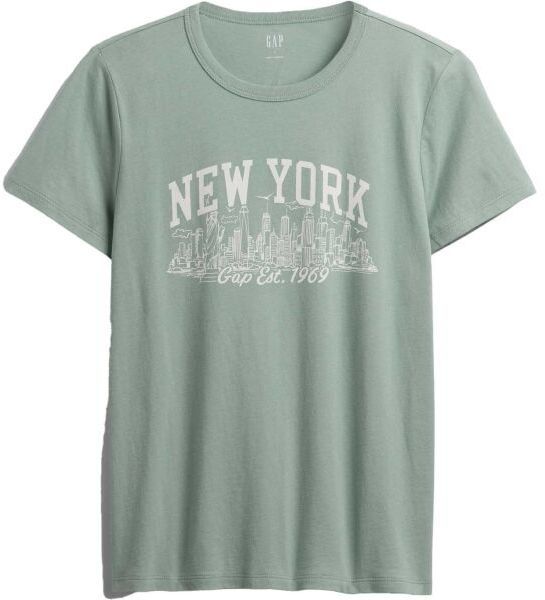 GAP V-FRCH SS FAV CREW GRAPHIC Dámske tričko, svetlo zelená, veľkosť