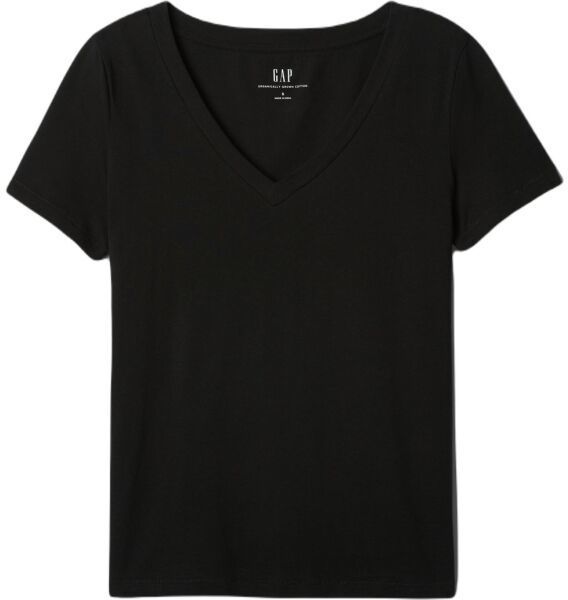 GAP ORGANIC Dámske tričko, čierna, veľkosť