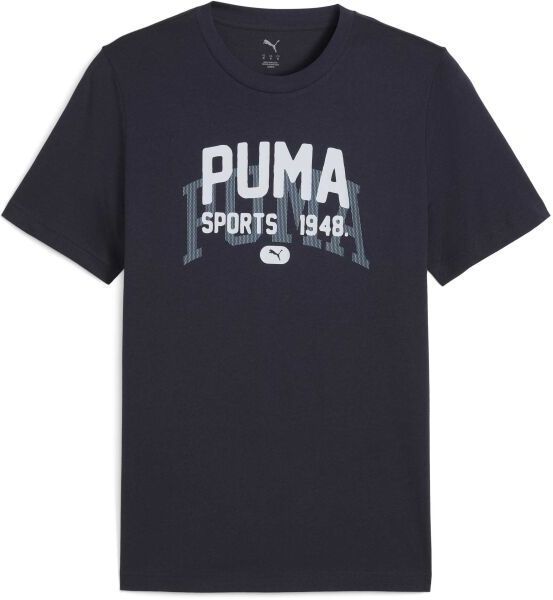 Puma GRAPHIC VARSITY TEE Pánske tričko, tmavo modrá, veľkosť