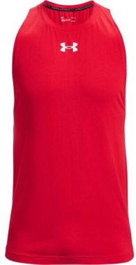 Under Armour BASELINE Pánske tielko na basketbal, červená, veľkosť