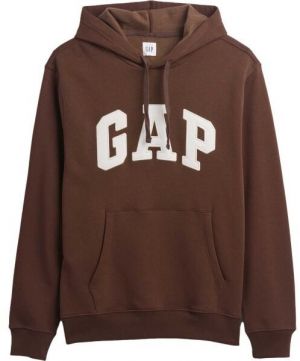 GAP V-HERITAGE LOGO Pánska mikina, hnedá, veľkosť