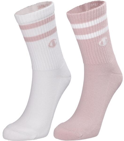 Champion 2PK SHORT CREW Unisexové ponožky, ružová, veľkosť 35-38
