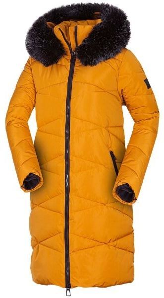 Northfinder ASTHRIDE Dámska predĺžená bunda, žltá, veľkosť