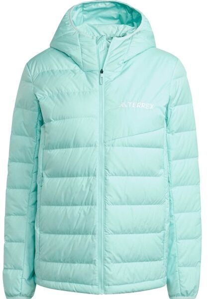 adidas TERREX MULTI LIGHT DOWN HOODED JACKET Dámska bunda, tyrkysová, veľkosť