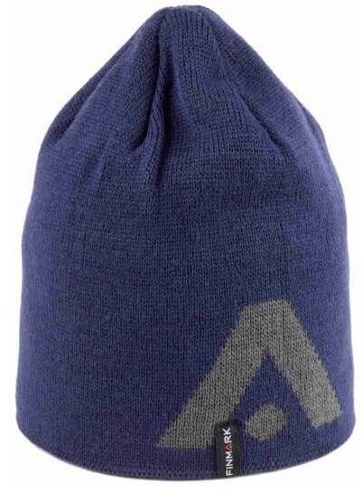 Finmark WINTER HAT Zimná pletená čiapka, modrá, veľkosť UNI