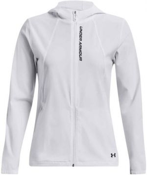 Under Armour OUTRUN THE STORM Dámska bežecká bunda, biela, veľkosť S