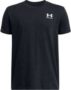 Under Armour SPORTSTYLE TAPED Chlapčenské tričko, čierna, veľkosť XL