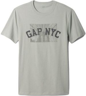 GAP NYC Pánske tričko, sivá, veľkosť