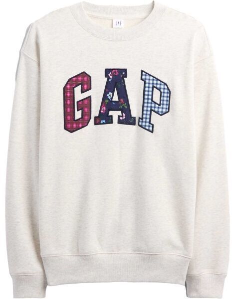 GAP HERITAGE CREW Dámska mikina, biela, veľkosť