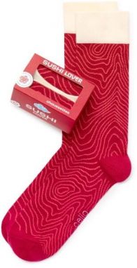 CELIO XMISOSUSHI Pánske ponožky, červená, veľkosť