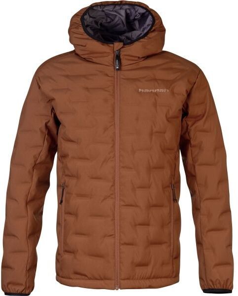 Hannah ZAZU Pánska zimná páperová bunda, hnedá, veľkosť