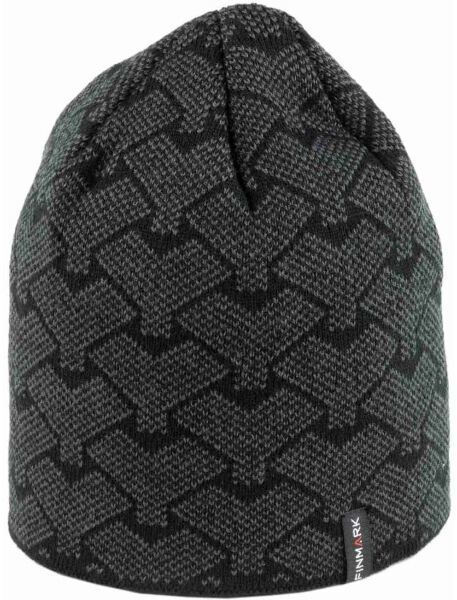 Finmark WINTER HAT Zimná pletená čiapka, tmavo sivá, veľkosť UNI