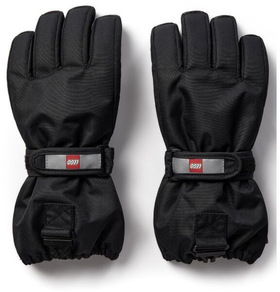 LEGO® kidswear LWATLIN 700 Detské lyžiarske rukavice, čierna, veľkosť 146-152