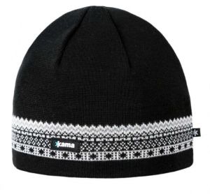 Kama MERINO Zimná čiapka, čierna, veľkosť