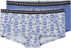 KARI TRAA TINA Dámske bezšvové nohavičky, modrá, veľkosť