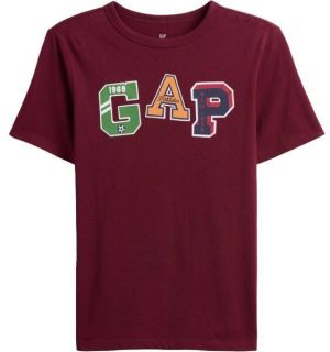 GAP V-SEPT SS VG Detské tričko, vínová, veľkosť