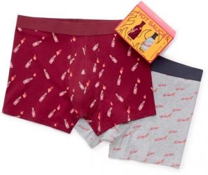 CELIO XMIBOHOT Pánske boxerky v darčekovom balení, sivá, veľkosť