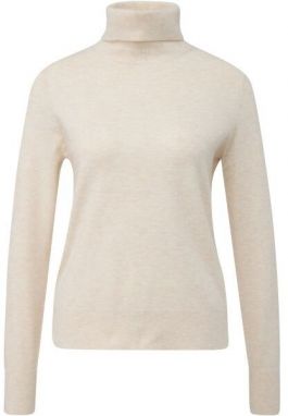 s.Oliver KNITTED PULLOVER Dámsky pletený sveter, béžová, veľkosť